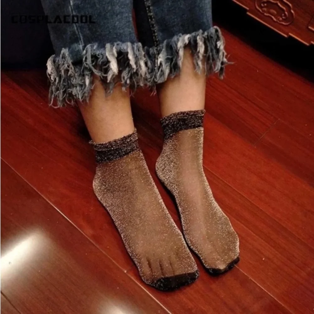 Red Glitter Stocking Socks